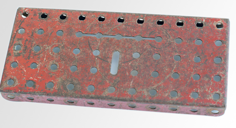 meccano FLANGED PLATE, SLOTS FOR CIRCULAR SAW & GUIDE